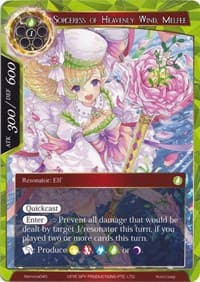 Sorceress of Heavenly Wind, Melfee - Alice Origin Memoria Cards - Force of Will card