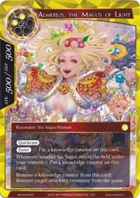 Almerius, the Magus of Light - Alice Origin Memoria Cards - Force of Will card
