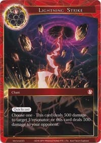 Lightning Strike - Memoria020 - Alice Origin Memoria Cards - Force of Will card