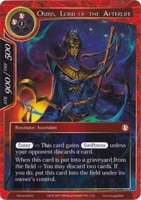 Osiris, Lord of the Afterlife - Alice Origin Memoria Cards - Force of Will card