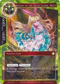 Avatar of the Seven Lands, Alice - Alice Origin Memoria Cards - Force of Will card