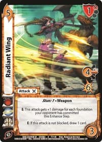 Radiant Wing - SoulCalibur VI: Libra of Souls - UniVersus card