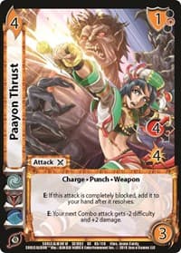 Paayon Thrust - SoulCalibur VI: Libra of Souls - UniVersus card