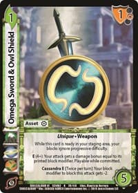 Omega Sword & Owl Shield - SoulCalibur VI: Libra of Souls - UniVersus card