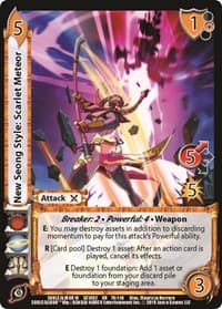 New Seong Style: Scarlet Meteor - SoulCalibur VI: Libra of Souls - UniVersus card