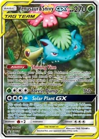 Venusaur & Snivy GX - SM229 - SM Promos - Pokemon card