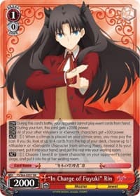 "In Charge of Fuyuki" Rin - Fate/stay night [Heaven's Feel] - Weiss Schwarz card