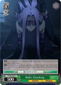 Rider Attacking - Fate/stay night [Heaven's Feel] - Weiss Schwarz card