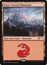 Snow-Covered Mountain (4) - Secret Lair Drop Series - Magic: The Gathering card