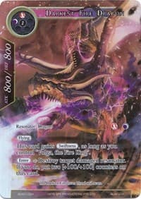 Darkest Fire Dragon (Full Art) - Alice Origin Starter Deck - Force of Will card
