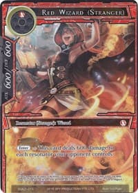Red Wizard (Stranger) (Full Art) - Alice Origin Starter Deck - Force of Will card