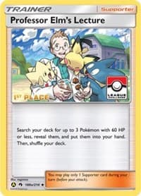 Professor Elm's Lecture - 188a/214 (League Challenge) [1st Place] - League & Championship Cards - Pokemon card