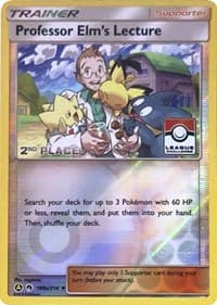 Professor Elm's Lecture - 188a/214 (League Challenge) [2nd Place] - League & Championship Cards - Pokemon card