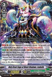 Holy Great Sage of Black Shadows, Isabelle - V-EB10: The Mysterious Fortune - Cardfight Vanguard card