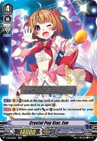 Crystal Pop Star, Eve - V-EB11: Crystal Melody - Cardfight Vanguard card