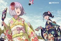 Bushiroad Rubber Mat Collection Vol.436: SSSS.GRIDMAN - Rikka & Akane - Bushiroad Playmats - Playmats card