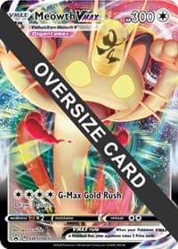 Meowth VMAX - SWSH005 - Jumbo Cards - Pokemon card
