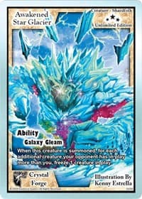 Awakened Star Glacier (Unlimited Edition) - Crystal Forge - Exodus TCG card