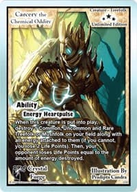 Carcery the Chemical Oddity (Unlimited Edition) - Crystal Forge - Exodus TCG card