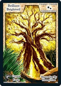 Brilliant Brightveil (Unlimited Edition) - Crystal Forge - Exodus TCG card