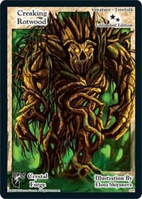 Creaking Rotwood (Unlimited Edition) - Crystal Forge - Exodus TCG card