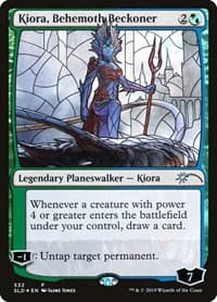 Kiora, Behemoth Beckoner (Stained Glass) - Secret Lair Drop Series - Magic: The Gathering card