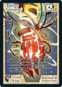 Helver Formation (Unlimited Edition) - Crystal Forge - Exodus TCG card