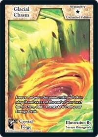 Glacial Chasm (Unlimited Edition) - Crystal Forge - Exodus TCG card