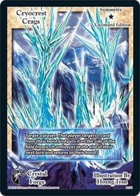 Cryocrest Crags (Unlimited Edition) - Crystal Forge - Exodus TCG card