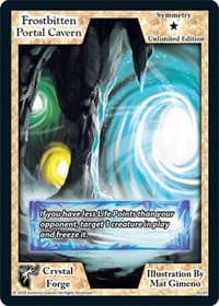 Frostbitten Portal Cavern (Unlimited Edition) - Crystal Forge - Exodus TCG card