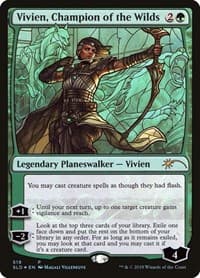 Vivien, Champion of the Wilds (Stained Glass) - Secret Lair Drop Series - Magic: The Gathering card