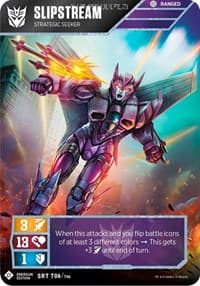 Slipstream - Strategic Seeker (Energon Edition) - Wave 1 - Transformers TCG card
