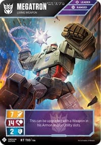 Megatron - Living Weapon (Energon Edition) - Wave 1 - Transformers TCG card