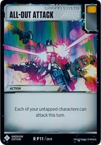 All-Out Attack (Energon Edition) - Wave 1 - Transformers TCG card