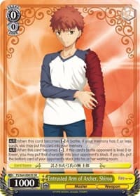 Entrusted Arm of Archer, Shirou (SR) - Fate/stay night [Heaven's Feel] - Weiss Schwarz card