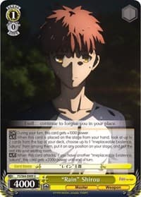 "Rain" Shirou - Fate/stay night [Heaven's Feel] - Weiss Schwarz card
