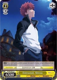 Entrusted, Shirou - Fate/stay night [Heaven's Feel] - Weiss Schwarz card