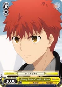 Strong Sense of Justice, Shirou - Fate/stay night [Heaven's Feel] - Weiss Schwarz card