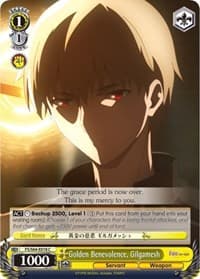 Golden Benevolence, Gilgamesh - Fate/stay night [Heaven's Feel] - Weiss Schwarz card