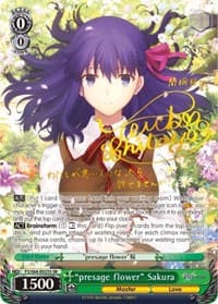 "presage flower" Sakura (SP) - Fate/stay night [Heaven's Feel] - Weiss Schwarz card