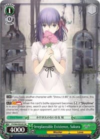 Irreplaceable Existence, Sakura (SR) - Fate/stay night [Heaven's Feel] - Weiss Schwarz card
