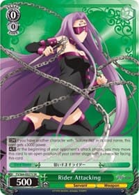 Rider Attacking (SR) - Fate/stay night [Heaven's Feel] - Weiss Schwarz card