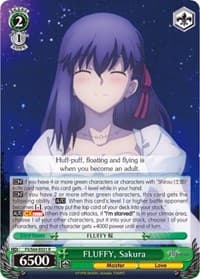 FLUFFY, Sakura - Fate/stay night [Heaven's Feel] - Weiss Schwarz card
