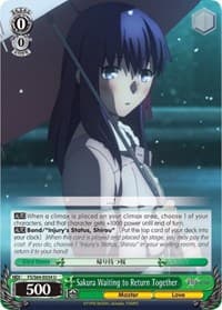 Sakura Waiting to Return Together - Fate/stay night [Heaven's Feel] - Weiss Schwarz card