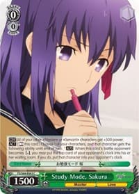 Study Mode, Sakura - Fate/stay night [Heaven's Feel] - Weiss Schwarz card