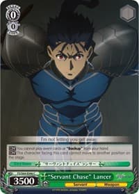 "Servant Chase" Lancer - Fate/stay night [Heaven's Feel] - Weiss Schwarz card