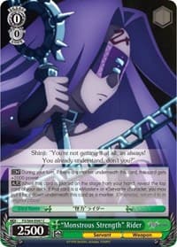 "Monstrous Strength" Rider - Fate/stay night [Heaven's Feel] - Weiss Schwarz card
