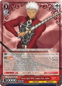 Heroic Spirit With Complex Past, Archer (SR) - Fate/stay night [Heaven's Feel] - Weiss Schwarz card