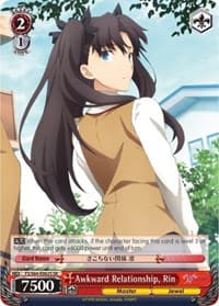 Awkward Relationship, Rin (SR) - Fate/stay night [Heaven's Feel] - Weiss Schwarz card