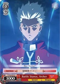 Battle Stance, Archer - Fate/stay night [Heaven's Feel] - Weiss Schwarz card